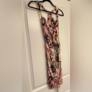 Colorful Abstract Halter Dress